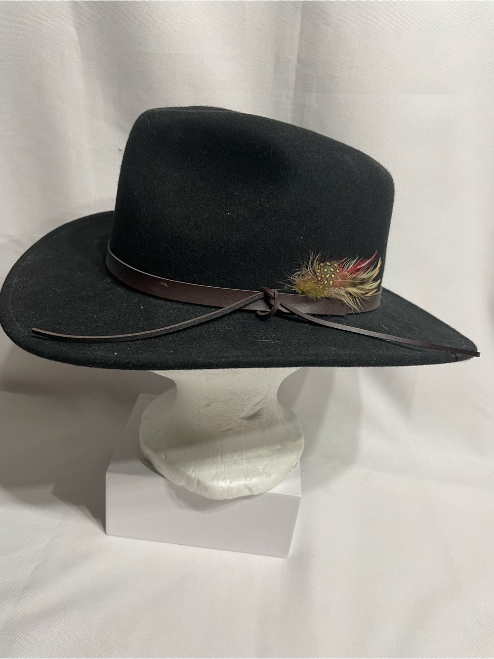 black wool felt outback hat by Scala Classico excellent condition
